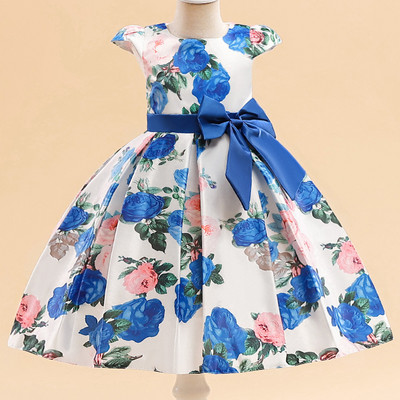 Jaunas meitenes, bērni, ziedi, eleganti, cēloņi, princešu ballīšu kleitas, bērnu apģērbi, Ziemassvētku dzimšanas dienas kāzu ballītes kleita meitenītei