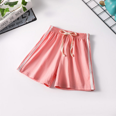 Vasaras mazuļu zēnu drēbes bērniem meitenēm sānu svītru šorti bērnu kokvilna mode sporta sporta apakšpuse ikdienas skriešanas šorti