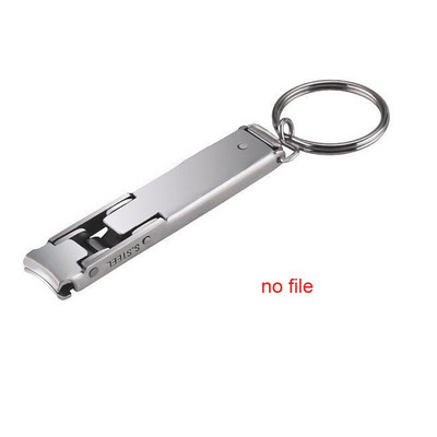 Īpaši plānas nagu griešanas mašīnas Saliekamas pārnēsājamas ceļojumu nagu atslēgu piekariņi šķēres nerūsējošā tērauda manikīra rīku komplekti