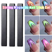 7 Style īpaši spēcīga magnētiskā nagu nūja Profesionāls Cat Eye Magnētisks spēcīgs nagu mākslas 9D līnijas sloksnes efekts Cat`eye nagu rīks