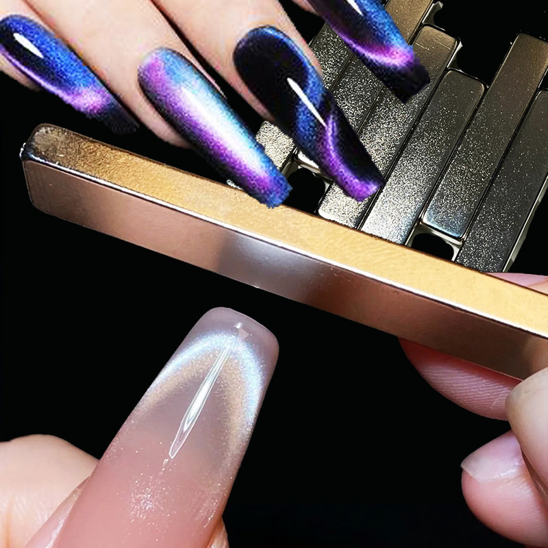 7Style Itin stipri magnetinė nagų lazdelė Profesionali Cat Eye Magnetinė Galinga Nail Art 9D linijos juostos efekto Cat`eye nagų priemonė
