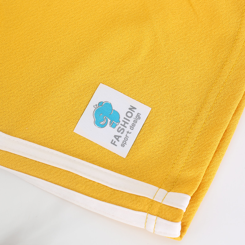 Dzelteni šorti zēniem meitenes vasaras bikses bērniem baltas svītras īsās bikses bērniem ikdienas pludmales bikses 2 3 4 5 6 7 8 9 10 gadi