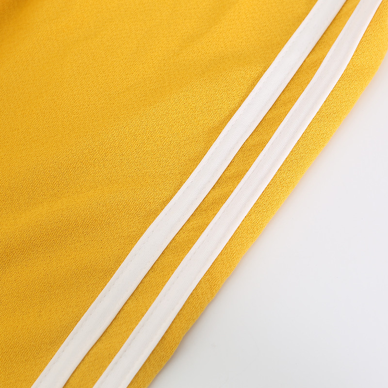 Dzelteni šorti zēniem meitenes vasaras bikses bērniem baltas svītras īsās bikses bērniem ikdienas pludmales bikses 2 3 4 5 6 7 8 9 10 gadi