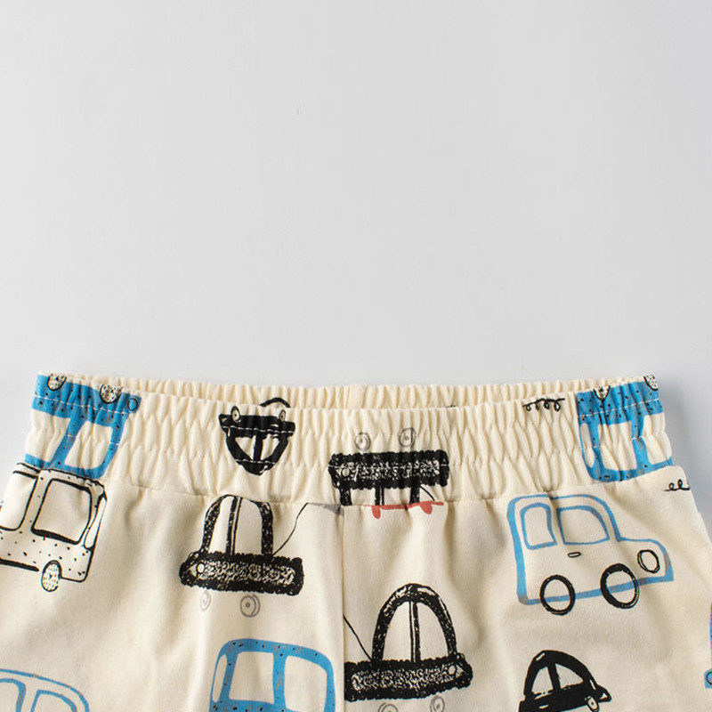 2024. gada vasara Jauni šorti zēniem Karikatūra Automašīnu apdruka Īsas Bikses Bērnu Apģērbs Pludmales Sporta Šorti Bērnu Apģērbi