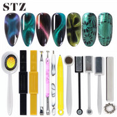 Stick magnetic pentru arta unghiilor cu ochi de pisică pentru lac cu gel UV, table magnetică multifuncțională, lac cu gel, pix, instrument de desenare a liniilor #1612