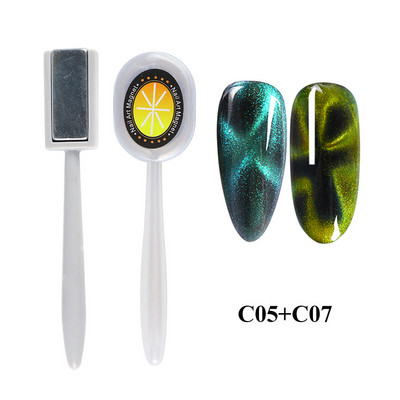 Stick magnetic pentru arta unghiilor cu ochi de pisică pentru lac cu gel UV, table magnetică multifuncțională, lac cu gel, pix, instrument de desenare a liniilor #1612