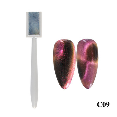 Stick magnetic pentru arta unghiilor cu ochi de pisică pentru lac cu gel UV, table magnetică multifuncțională, lac cu gel, pix, instrument de desenare a liniilor #1612