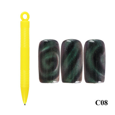 Stick magnetic pentru arta unghiilor cu ochi de pisică pentru lac cu gel UV, table magnetică multifuncțională, lac cu gel, pix, instrument de desenare a liniilor #1612