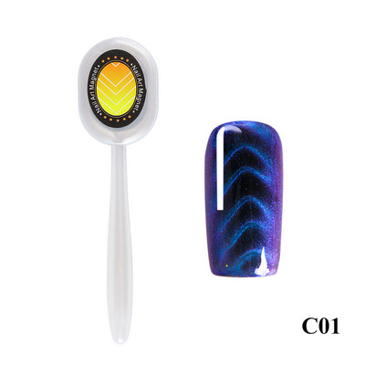 Stick magnetic pentru arta unghiilor cu ochi de pisică pentru lac cu gel UV, table magnetică multifuncțională, lac cu gel, pix, instrument de desenare a liniilor #1612