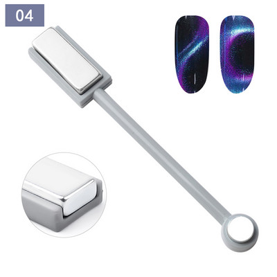 Nagu mākslas magnēts Stick Cat Eyes Spar Magnet nagu gēla lakai 3D līnijas sloksnes efekts Spēcīga magnētiskā pildspalva DIY instrumenti