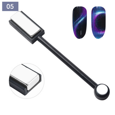 Nagu mākslas magnēts Stick Cat Eyes Spar Magnet nagu gēla lakai 3D līnijas sloksnes efekts Spēcīga magnētiskā pildspalva DIY instrumenti