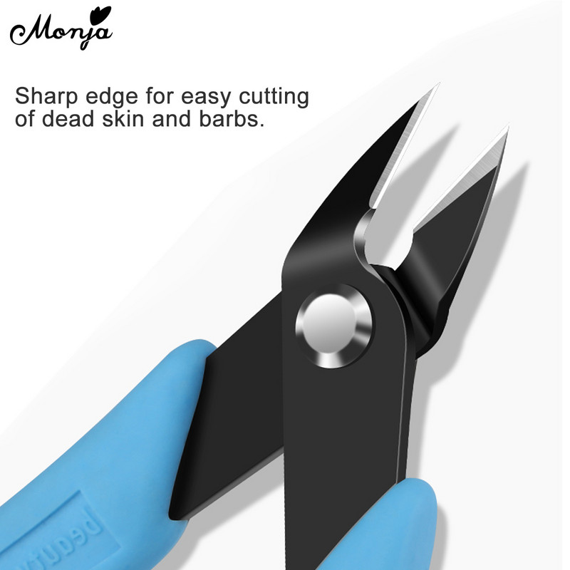 1 gab Profesionālas nagu noņemšanas ķēdes šķēres Lieljaudas griezējs nagu knaibles nagu mākslas rīks manikīra knaibles nagu aksesuāri