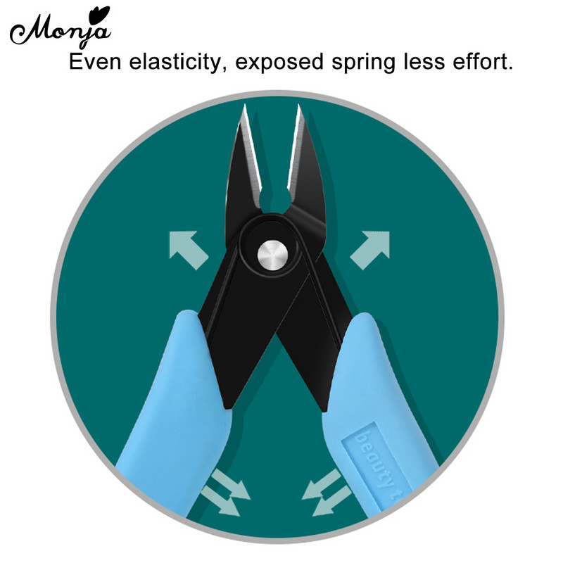1 gab Profesionālas nagu noņemšanas ķēdes šķēres Lieljaudas griezējs nagu knaibles nagu mākslas rīks manikīra knaibles nagu aksesuāri