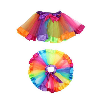 Κορίτσι Tutu Rainbow Φούστες Πριγκίπισσα Μίνι Pettiskirt Στολή πάρτι Μπαλέτο Χορός ΦούστεςTulle Κοριτσίστικα Ρούχα Παιδικά Ρούχα