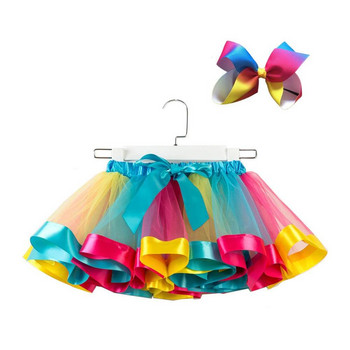 Κορίτσια Φούστα Tutu Βρεφικά Κορίτσια Φούστες Μίνι Pettiskirt Χορός Rainbow Tulle Παιδική Πριγκίπισσα Φούστα Πολύχρωμα Παιδικά Καλοκαιρινά Ρούχα