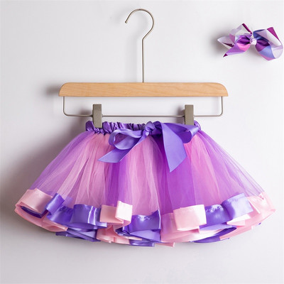 Tutu suknja za djevojčice Suknje za djevojčice Mini Pettiskirt Plesna suknja od tila u duginim bojama Dječja suknja princeze Šarena dječja ljetna odjeća