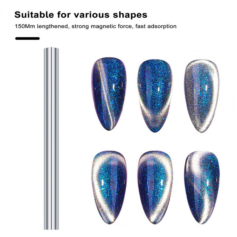 Магнит за лак за нокти Магнитен инструмент за лак за нокти Многофункционален магнит за зашеметяващи ефекти върху ноктите за нокти