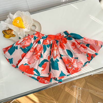 1-7 gadus vecas, lielas meitenes, svārki, šorti, vasaras kokvilnas, elpojoši, bērnu svārki, bikses, ikdienas mazuļu bikses