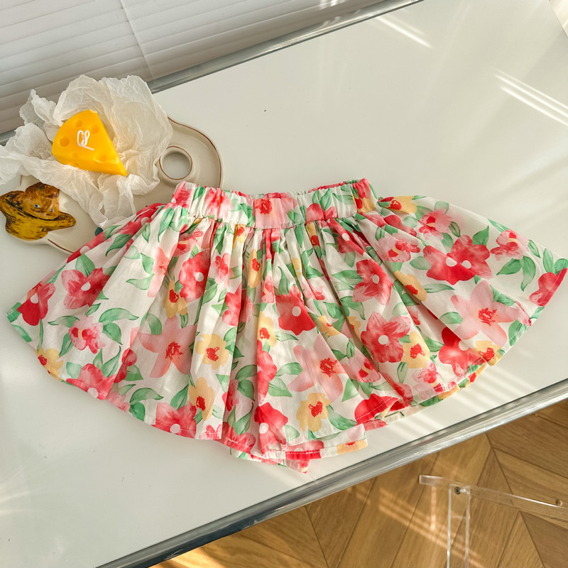 1-7 gadus vecas, lielas meitenes, svārki, šorti, vasaras kokvilnas, elpojoši, bērnu svārki, bikses, ikdienas mazuļu bikses