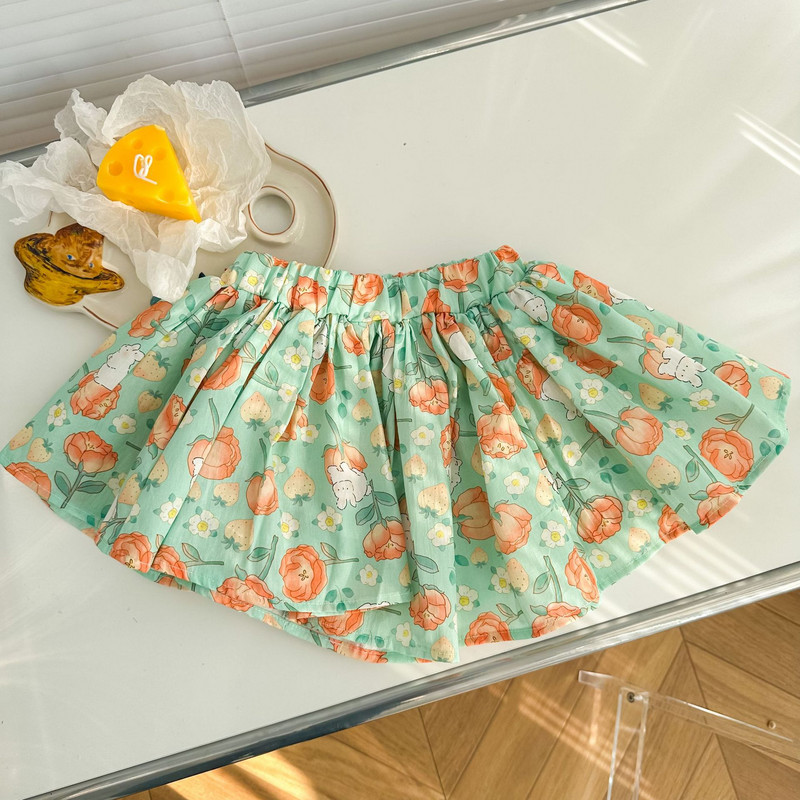 1-7 gadus vecas, lielas meitenes, svārki, šorti, vasaras kokvilnas, elpojoši, bērnu svārki, bikses, ikdienas mazuļu bikses