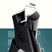 7 MM lielas atvēršanas biezas cietas speciālas nagu grieznes nerūsējošā tērauda pretšļakatām mājsaimniecības vienas naglu griešanas ierīces manikīra instrumenti