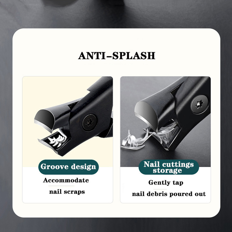 7 MM lielas atvēršanas biezas cietas speciālas nagu grieznes nerūsējošā tērauda pretšļakatām mājsaimniecības vienas naglu griešanas ierīces manikīra instrumenti