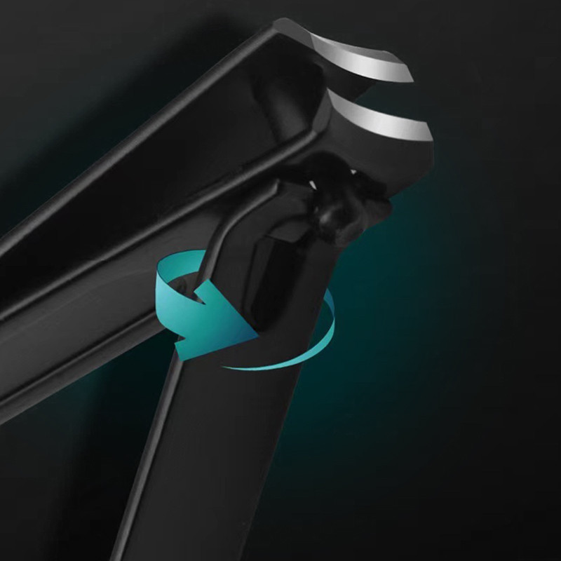 1vnt juodos nagų kirpimo mašinėlės nerūdijančio plieno nagų kirpimo mašinėlė stora žirklinė replė kojų nagams pirštų nagams profesionali manikiūro kirpimo mašinėlė NailArt