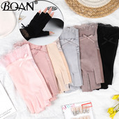 BQAN 2pc Lace Anti UV Nagu cimdi UV Gel Shield Glove Fingerless Manikīrs Nail Art Tools LED Lamp Nails Žāvētājs Radiācijas Rokas