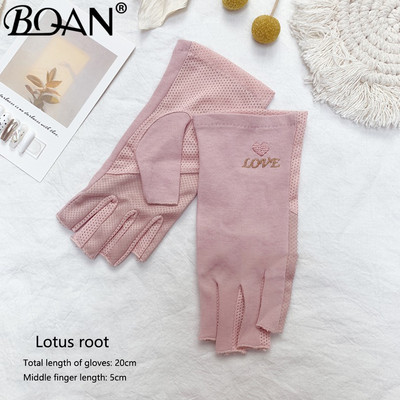 BQAN 2pc Lace Anti UV Nagu cimdi UV Gel Shield Glove Fingerless Manikīrs Nail Art Tools LED Lamp Nails Žāvētājs Radiācijas Rokas