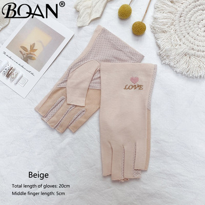 BQAN 2pc Lace Anti UV Nagu cimdi UV Gel Shield Glove Fingerless Manikīrs Nail Art Tools LED Lamp Nails Žāvētājs Radiācijas Rokas