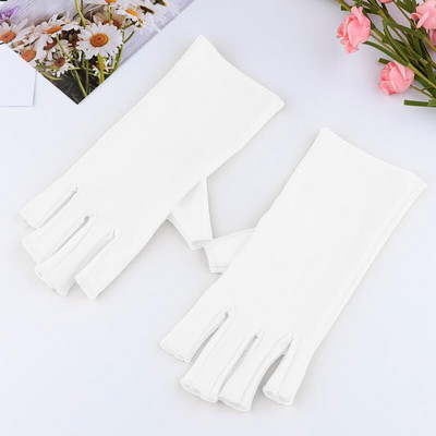 BQAN 2pc Lace Anti UV Nagu cimdi UV Gel Shield Glove Fingerless Manikīrs Nail Art Tools LED Lamp Nails Žāvētājs Radiācijas Rokas