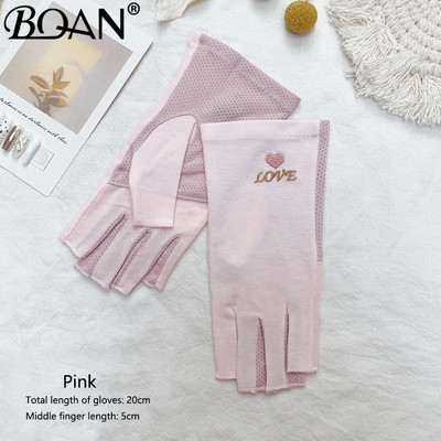 BQAN 2pc Lace Anti UV Nagu cimdi UV Gel Shield Glove Fingerless Manikīrs Nail Art Tools LED Lamp Nails Žāvētājs Radiācijas Rokas