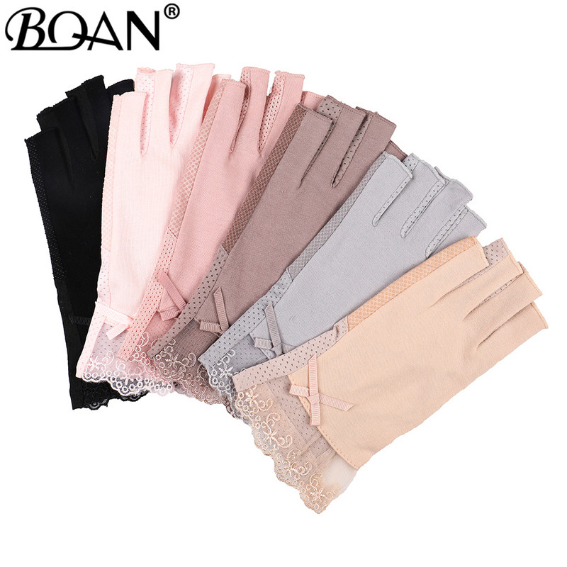 BQAN 2pc Lace Anti UV Nagu cimdi UV Gel Shield Glove Fingerless Manikīrs Nail Art Tools LED Lamp Nails Žāvētājs Radiācijas Rokas