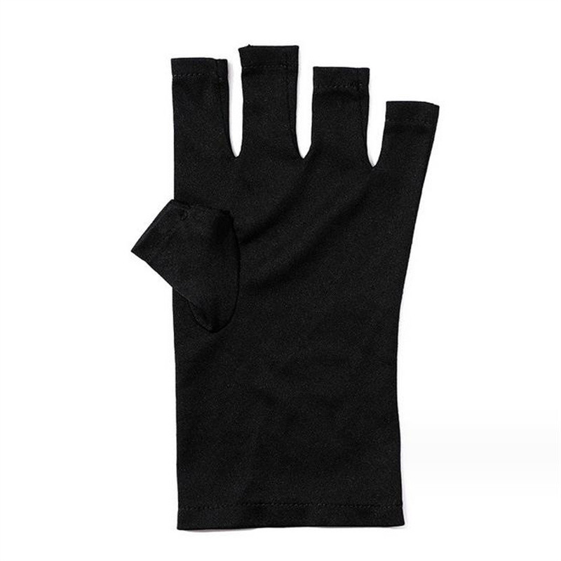 1 pereche de mănuși roz pentru arta unghiilor Mănuși de protecție UV Mănuși de protecție împotriva radiațiilor UV Protector pentru gel pentru unghii UV LED Lampă Instrument