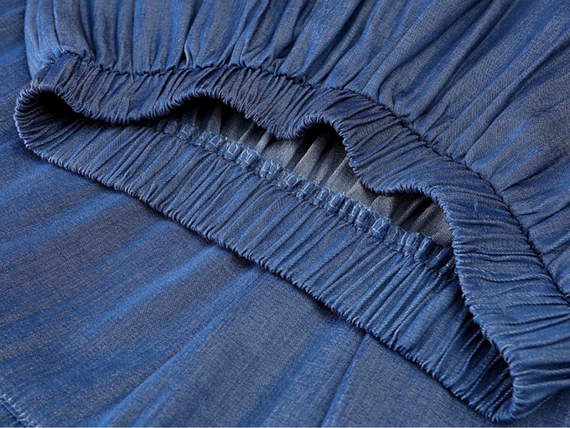 No 4 līdz 16 gadiem jauni pavasara vasaras meiteņu svārki Džinsu pusaudžu bērnu apģērbi mammai un man 100% kokvilnas pārklājums ceļgalu volāniem