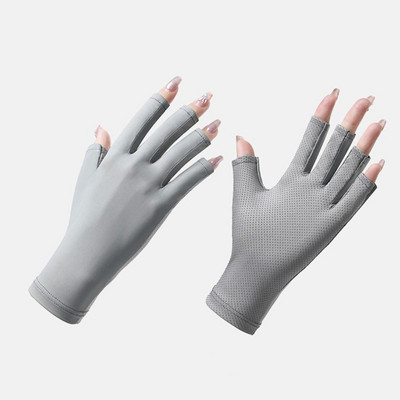 Nylon Nail Protection Spray Gloves Protect Finger Skin Led Lamp Αντηλιακά γάντια Προστασία νυχιών Uv Προστασία από ακτινοβολία