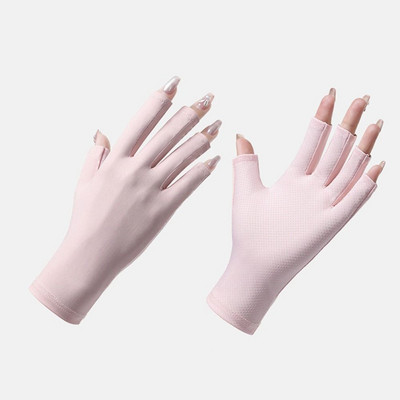 Nylon Nail Protection Spray Gloves Protect Finger Skin Led Lamp Αντηλιακά γάντια Προστασία νυχιών Uv Προστασία από ακτινοβολία