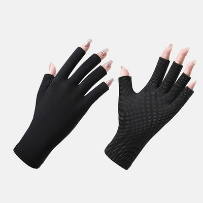 Nylon Nail Protection Spray Gloves Protect Finger Skin Led Lamp Αντηλιακά γάντια Προστασία νυχιών Uv Προστασία από ακτινοβολία