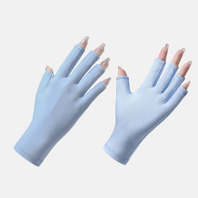 Nylon Nail Protection Spray Gloves Protect Finger Skin Led Lamp Αντηλιακά γάντια Προστασία νυχιών Uv Προστασία από ακτινοβολία