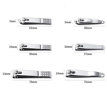 Машинка за подстригване на нокти, първокласни ножици за нокти на пръсти и крака от неръждаема стомана, ножици за подстригване на нокти с остра пила за нокти.