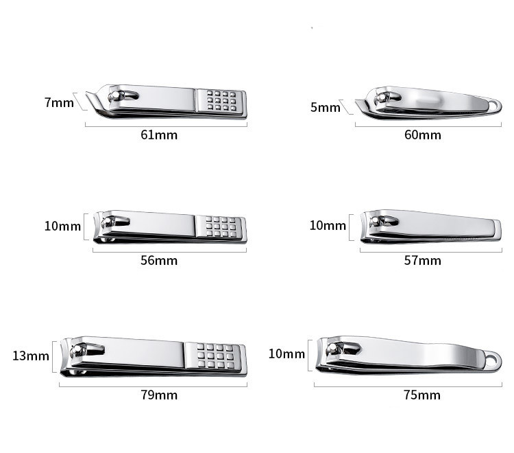 Nagu griezējs, augstākās kvalitātes nerūsējošā tērauda nagu griezēji roku un kāju nagu griezēji, nagu griezēji ar nagu vīli Sharp.