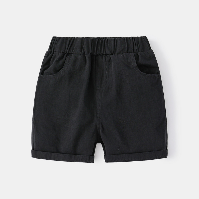 Kokvilnas lina zēnu šorti maziem bērniem vasaras bikses līdz ceļgaliem bērnu apģērbi