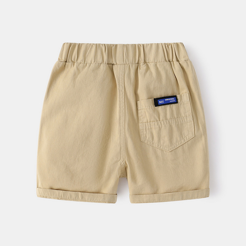 Kokvilnas lina zēnu šorti maziem bērniem vasaras bikses līdz ceļgaliem bērnu apģērbi