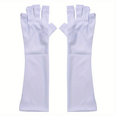 2gab Nagu mākslas cimdi UV aizsardzības cimdi pret UV starojumu aizsardzībai cimdi aizsargi nagu mākslas gēlam UV LED lampas rīks