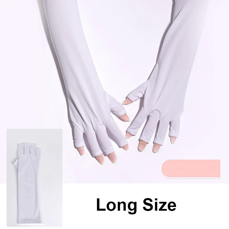 2gab Nagu mākslas cimdi UV aizsardzības cimdi pret UV starojumu aizsardzībai cimdi aizsargi nagu mākslas gēlam UV LED lampas rīks