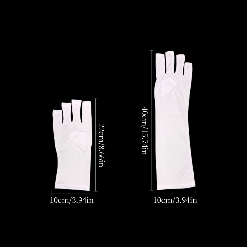 2gab Nagu mākslas cimdi UV aizsardzības cimdi pret UV starojumu aizsardzībai cimdi aizsargi nagu mākslas gēlam UV LED lampas rīks