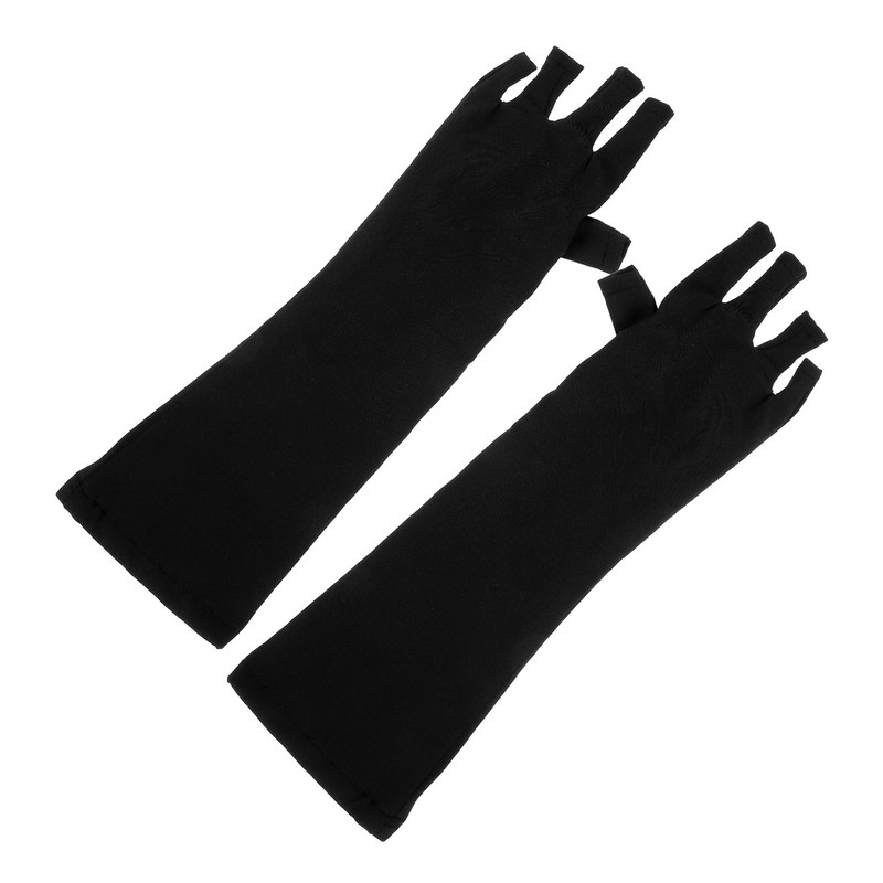 Atkārtoti lietojami UV cimdi Manikīra instrumentu cimdi UV nagi Lietoti piederumi Roku aizsargapvalki lampām bezpirkstiem instrumentiem