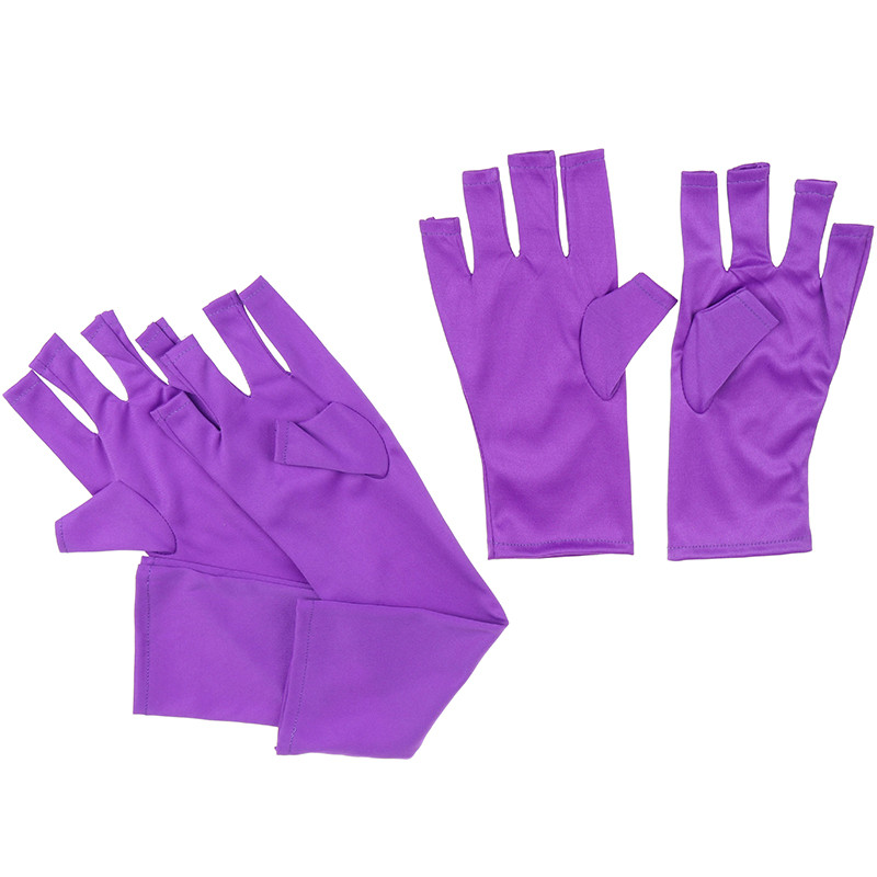 1Pair gēla nagu lakas cimdi LED lampas nagu žāvētājs gaismas aizsargājošs nagu mākslas rīks