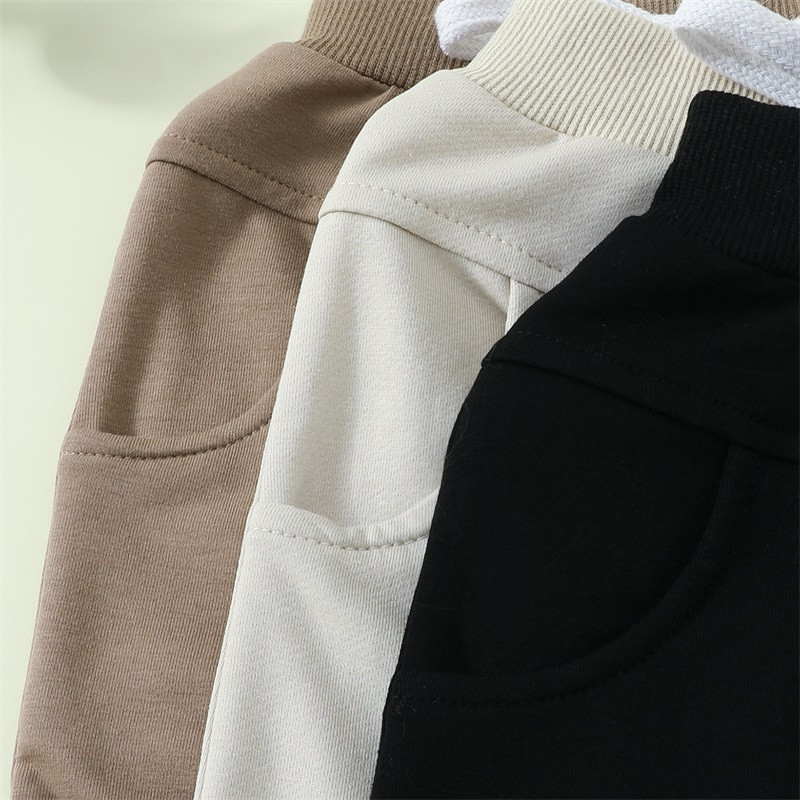 Βρεφικό σορτς για μωρά μονόχρωμο ελαστικό σορτς μέσης casual σορτς 3 συσκευασιών καλοκαιρινά ρούχα