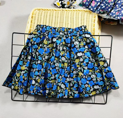 Meiteņu kokvilnas ziedu princeses svārki simti salokāmi Sweet Big Girl Tutu svārki elastīgi jostasvietas mini svārki, bērnu svārki